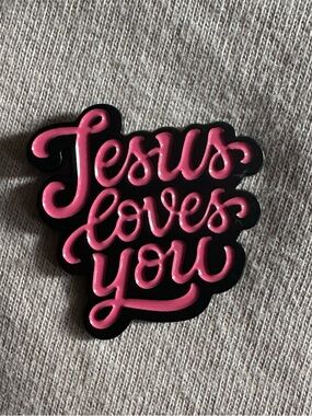 Jesus Loves You Enamel Pin
